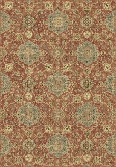 Dynamic Rugs REGAL 89665-8262 Rust and Blue
